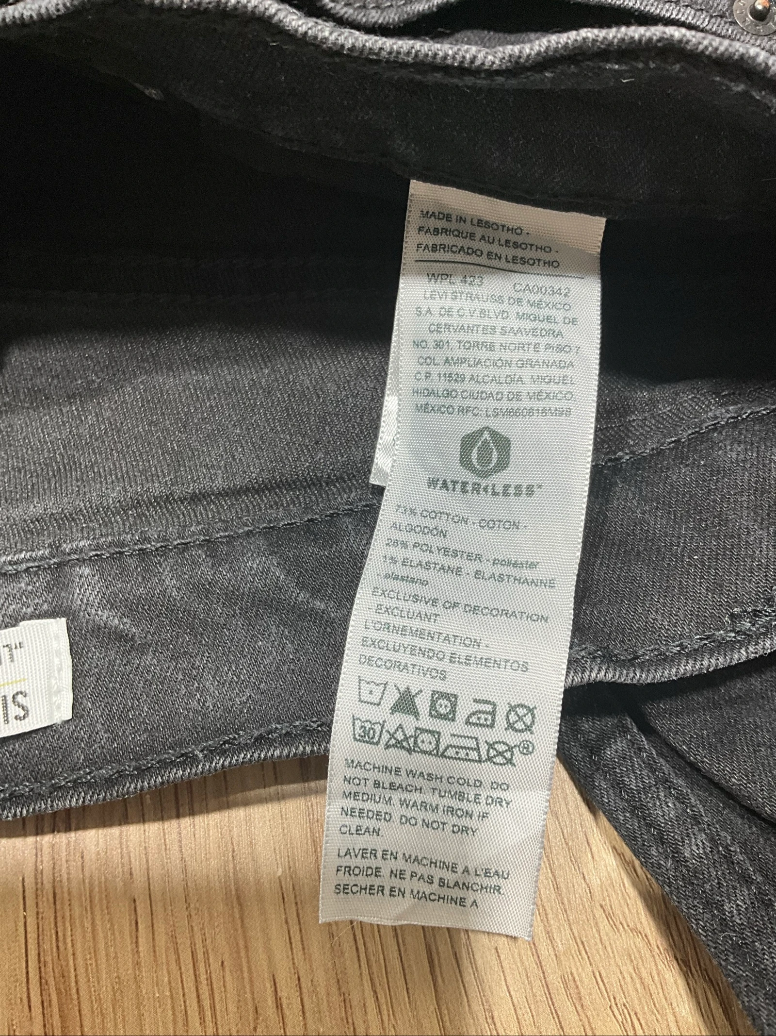Jean Levi's Signature Slim W28 L32 Denim Noir lvh 258 – photo 8